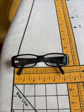 Prada Brown Rectangular Eyeglasses